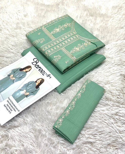 BAROUQE LAWN EMB 2PC UMSTICHED