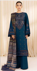 KASERIYA EMB 3PC LAWN UNSTICHED