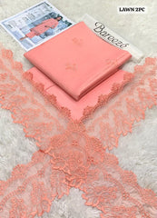 BAREEZA LAWN EMB 2PC UNSTICHED