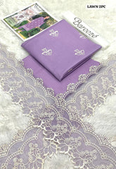 BAREEZA LAWN EMB 2PC UNSTICHEED