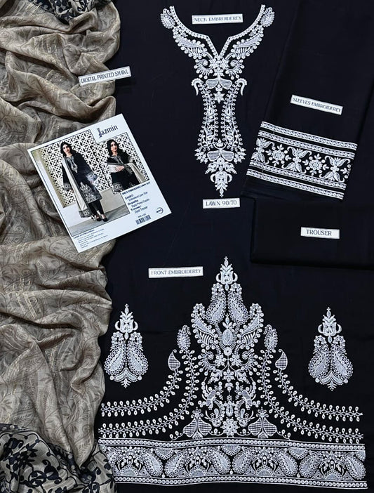 JAZMIN EMB 2PC UNSTICHED