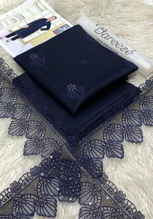 BAREEZA LAWN EMB 2PC UNSTICHED