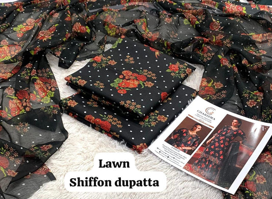 CHARIZMA LAWN 3PC UNSTICHED