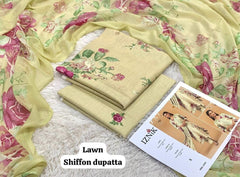 LAWN SHAFOON DUPPATA 3PC