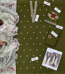 EMBEROIDERY LAWN 3PC UNSTICHED