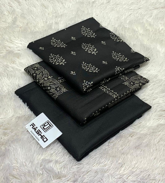 PRINTED DHNAK 3PC UNSTICHED
