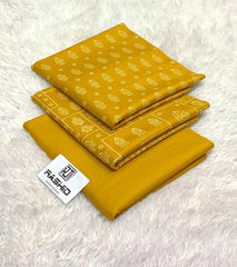 PRINTED DHANK 3PC UNSTICHTED