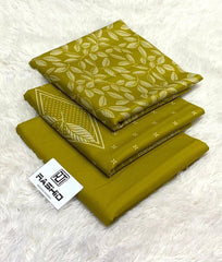 PRINTED DHANK 3PC UNSTICHED