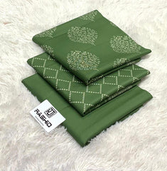 PRINTED DHANK 3PC UNSTICHED