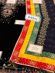 Chiffon Velvet 3Pc Suit Jazmin velvet luxury wedding Collection