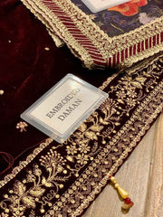 Embroidered Pure Velvet Suit 3 Pc