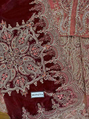 Sleeves Heavy Embroidery With Hand Work 3 Pc Suit Maria B