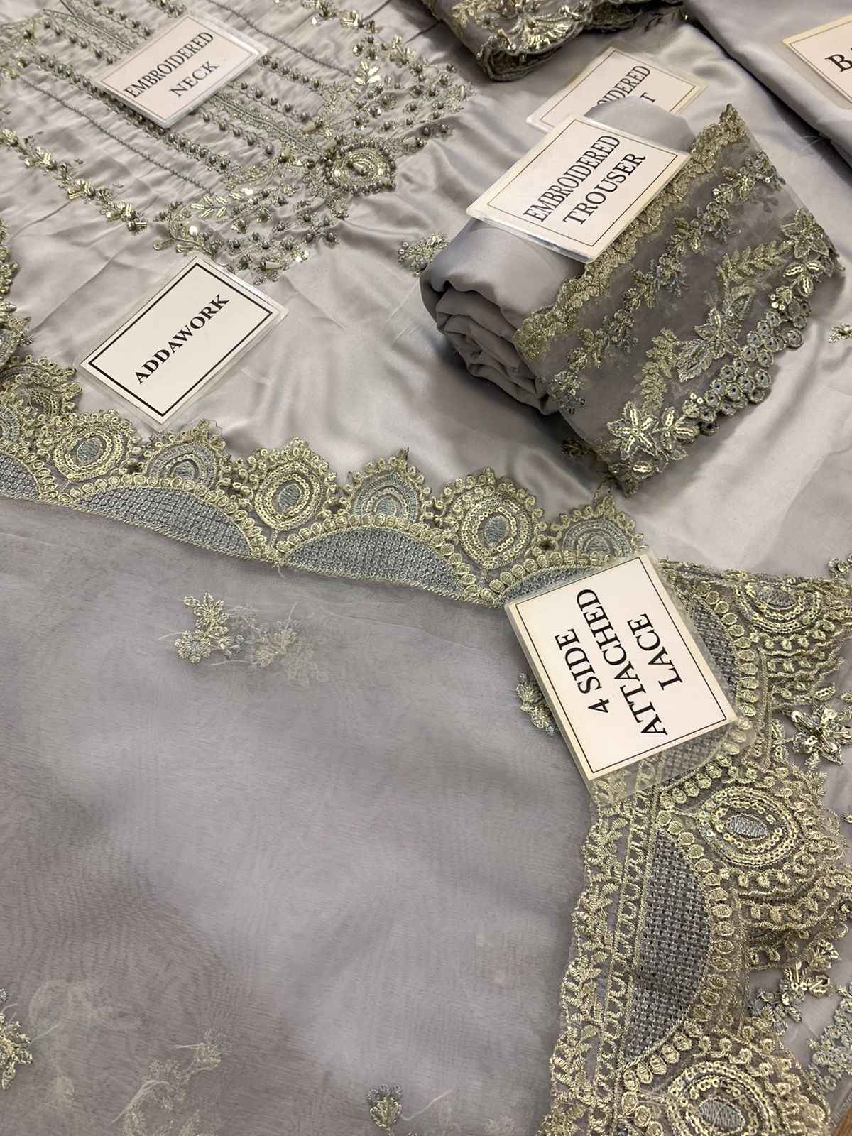 MUSHQ BRAND LUXURY Weeding Collection Embroidered Suit