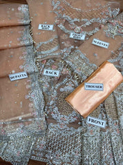 MARIA.B BRIDAL WEDDING WINTER NET MAXI