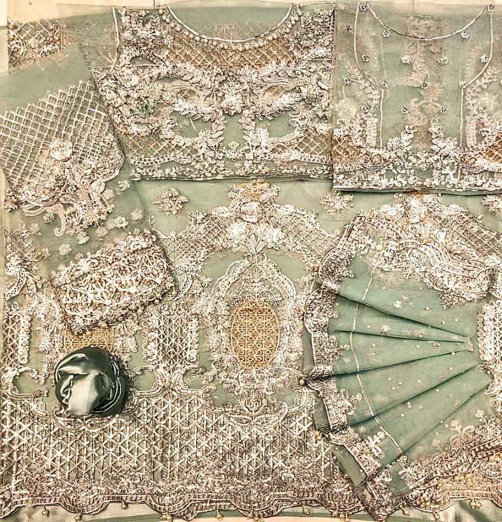 MARIA.B BRIDAL WEDDING WINTER NET MAXI