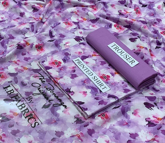 🌿 I.B Fabrics – Lawn Bonanza 2PC Suit (Article-1)