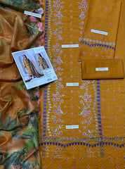 KASERIYA EMB LAWN 3PC UNSTICHED