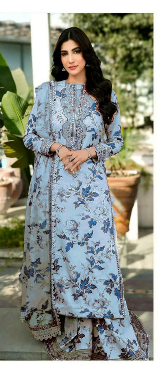 ANEELA LAWN 3PC UNSTICHED
