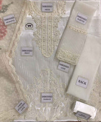 Heavy Embroidered Organza Dress with Satin Silk Trouser and Dupatta