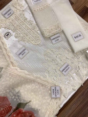 Heavy Embroidered Organza Dress with Satin Silk Trouser and Dupatta