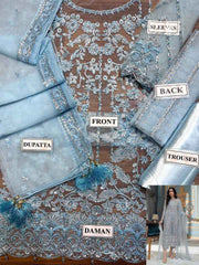 Luxury Festive Collection – Organza & Satin Silk Embroidered Suit