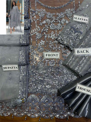 Luxury Festive Collection – Organza & Satin Silk Embroidered Suit