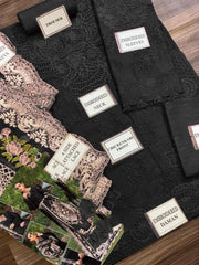 Crimson Chikankari Lawn & Organza Embroidered Suit