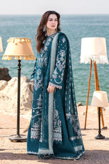 QALAMKAR Embroidered Lawn Suit with Bamber Dupatta