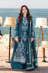 QALAMKAR Embroidered Lawn Suit with Bamber Dupatta