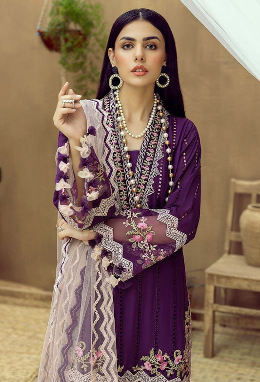 Adan Libas Scifflie Lawn Suit with Heavy Embroidery