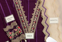 Adan Libas Scifflie Lawn Suit with Heavy Embroidery