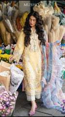 Mushq Luxury Lawn: Chikankari Embroidery & Digital Printed Silk