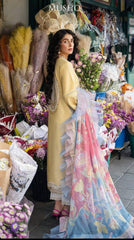 Mushq Luxury Lawn: Chikankari Embroidery & Digital Printed Silk