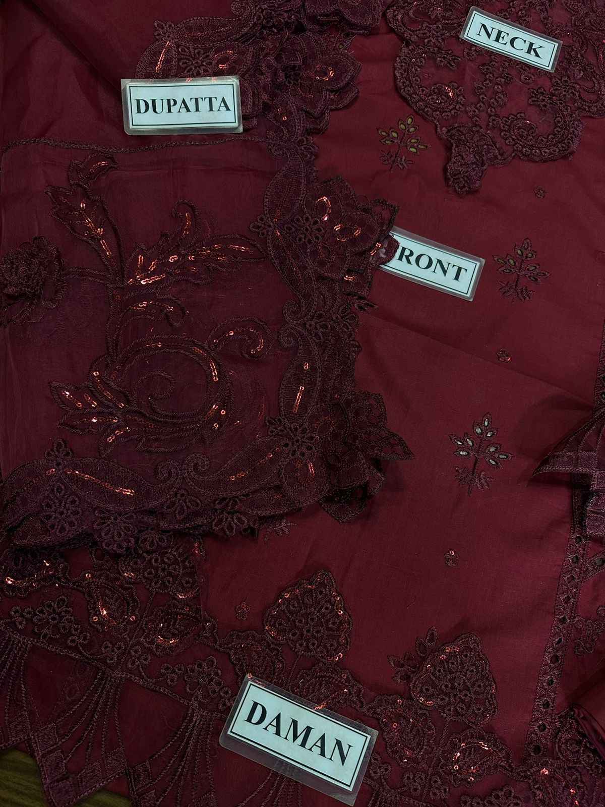 QALAMKAR UNSTITCHED REPLICA – ELEGANT & TIMELESS
