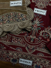 JAZMIN | Premium Replica Edition – Unstitched 2PC Lawn Cotton Suit