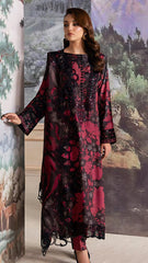 Ramsha Premium Embroidered Lawn & Chiffon 3PC Suit