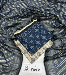 BIN SAEED | Premium Unstitched 3-Piece Lawn Suit (Article 6)