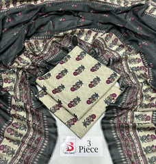 BIN SAEED | Premium Unstitched 3-Piece Lawn Suit (Article 28)