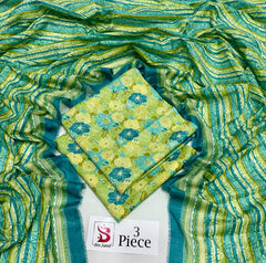 BIN SAEED | Premium Unstitched 3-Piece Lawn Suit (Article 32)