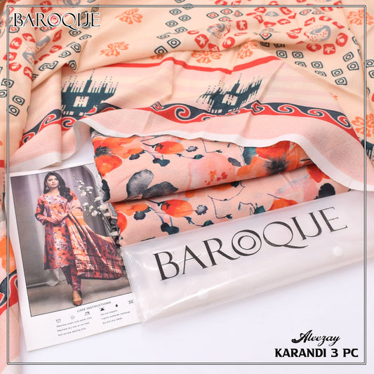 Baroque – Karandi 3-Piece Printed Suit (Article 10)