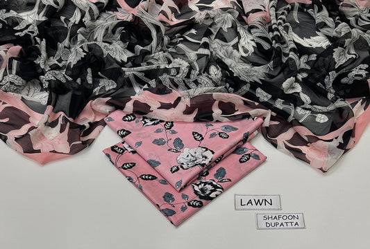 Digital Printed Lawn 3-Piece Suit (Article 1)