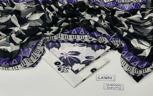 Digital Printed Lawn 3-Piece Suit (Article 3)