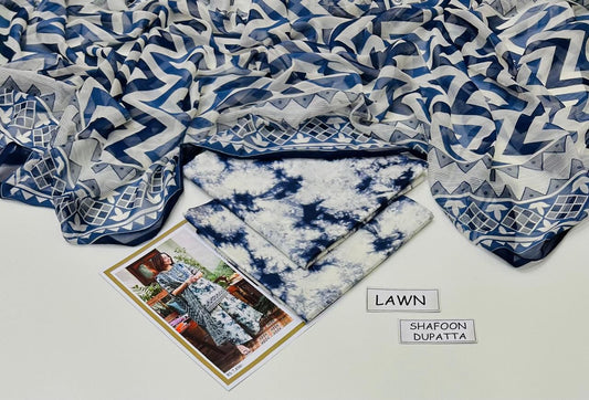 Digital Printed Lawn 3-Piece Suit (Article 4)