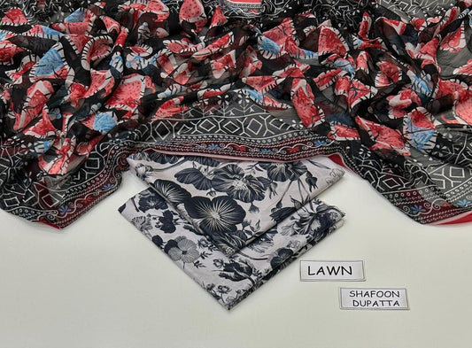 Digital Printed Lawn 3-Piece Suit (Article 6)