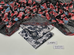 Digital Printed Lawn 3-Piece Suit (Article 6)