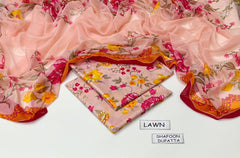 Digital Printed Lawn 3-Piece Suit (Article 13)