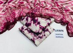 Digital Printed Lawn 3-Piece Suit (Article 14)