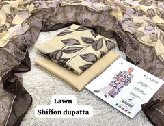 LAWN SHAFOON DUPPATA 3PC