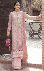 Afrozeh Organza Embroided Un-Stitch