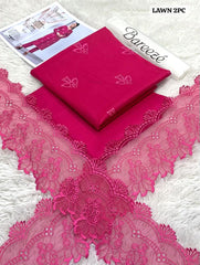 BAREEZA LAWN EMB 2PC UNSTICHED
